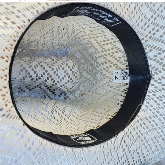 Vintage Mexican Straw‎ Cowboy Hat 7.25 NWOT - Picture 7 of 10